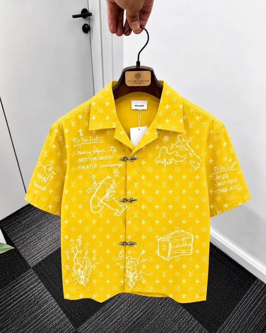 Yellow Louis Vuitton Monogram To-Do List Shirt