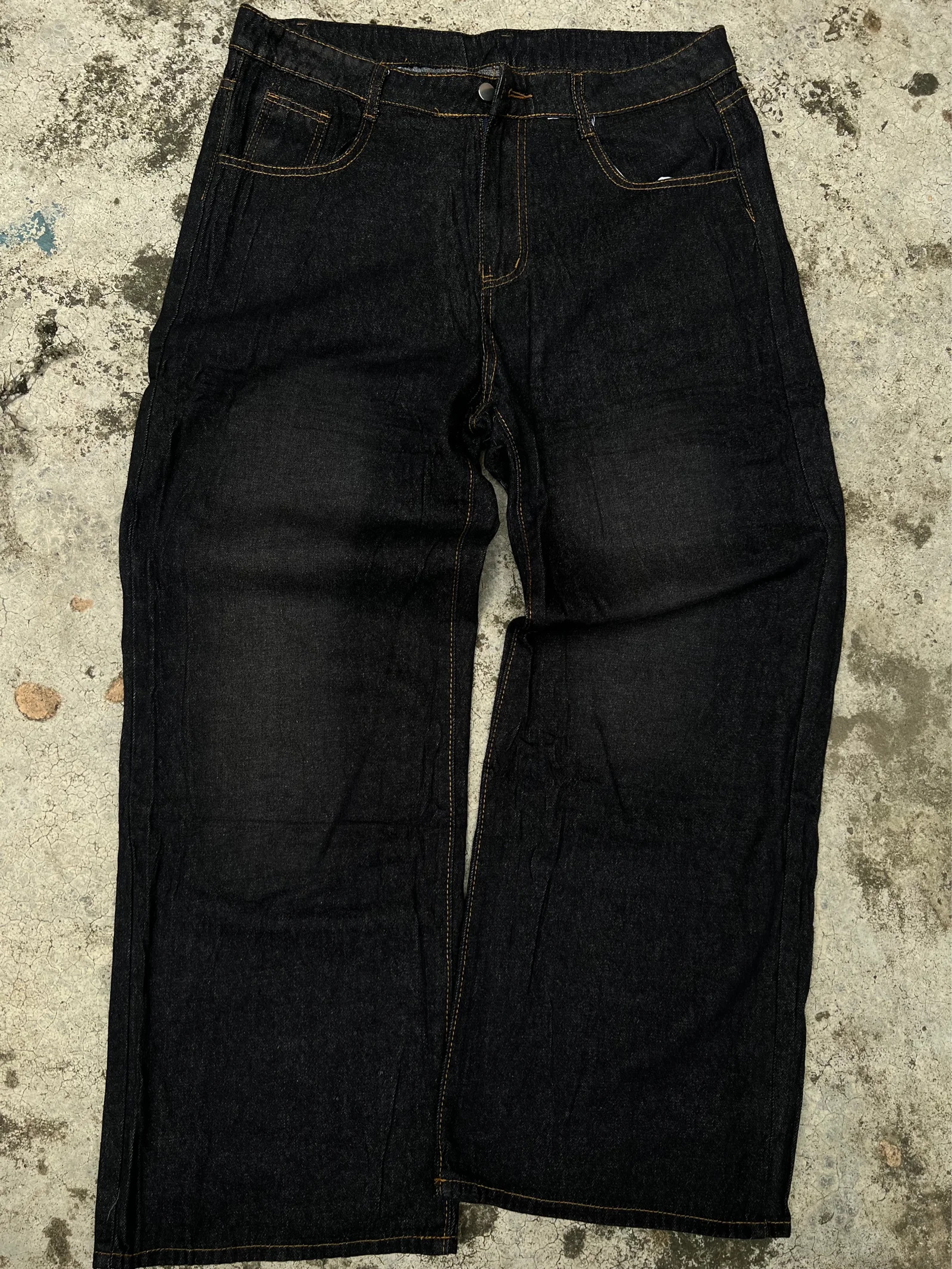 Dark Wash Wide Leg Denim Jeans