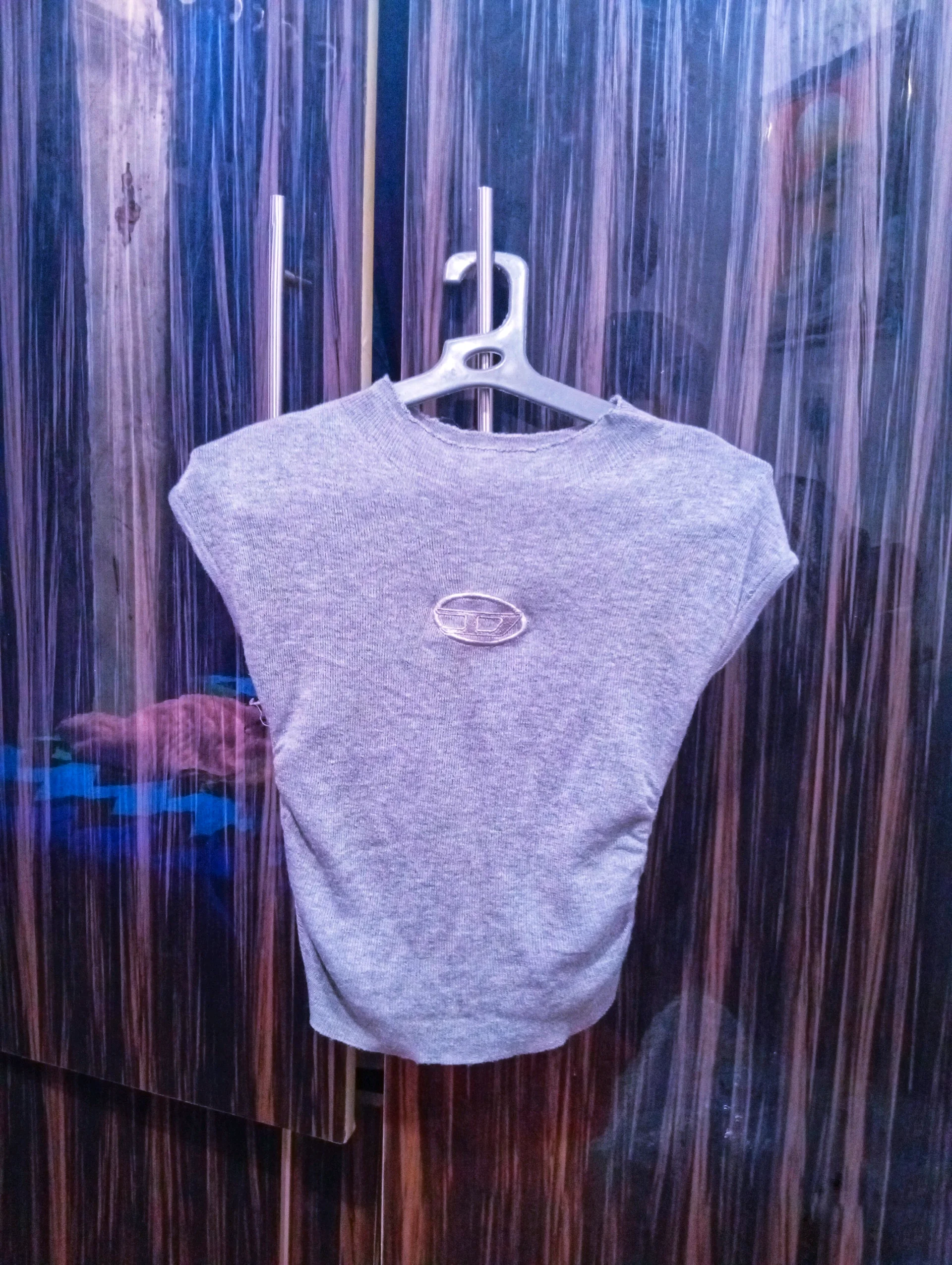 Grey Diesel Short Sleeve Top