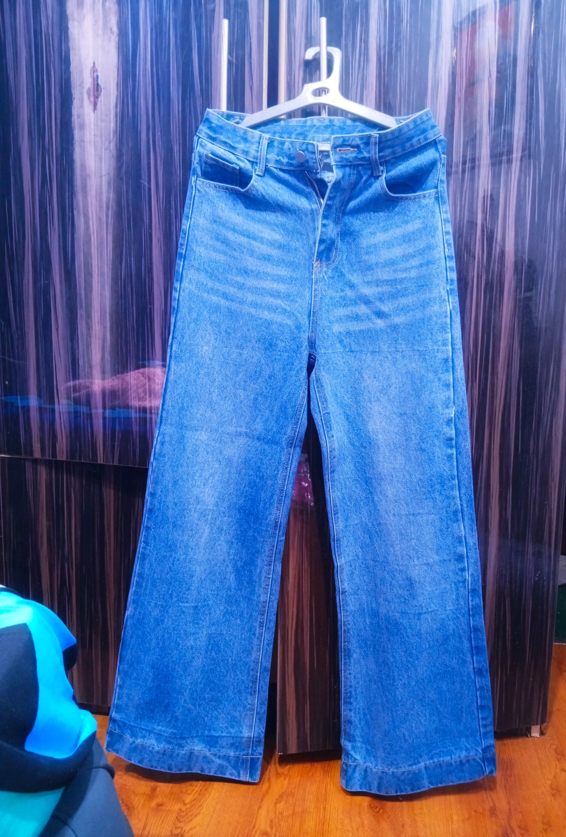 Women's Blue Wide Leg Jeans