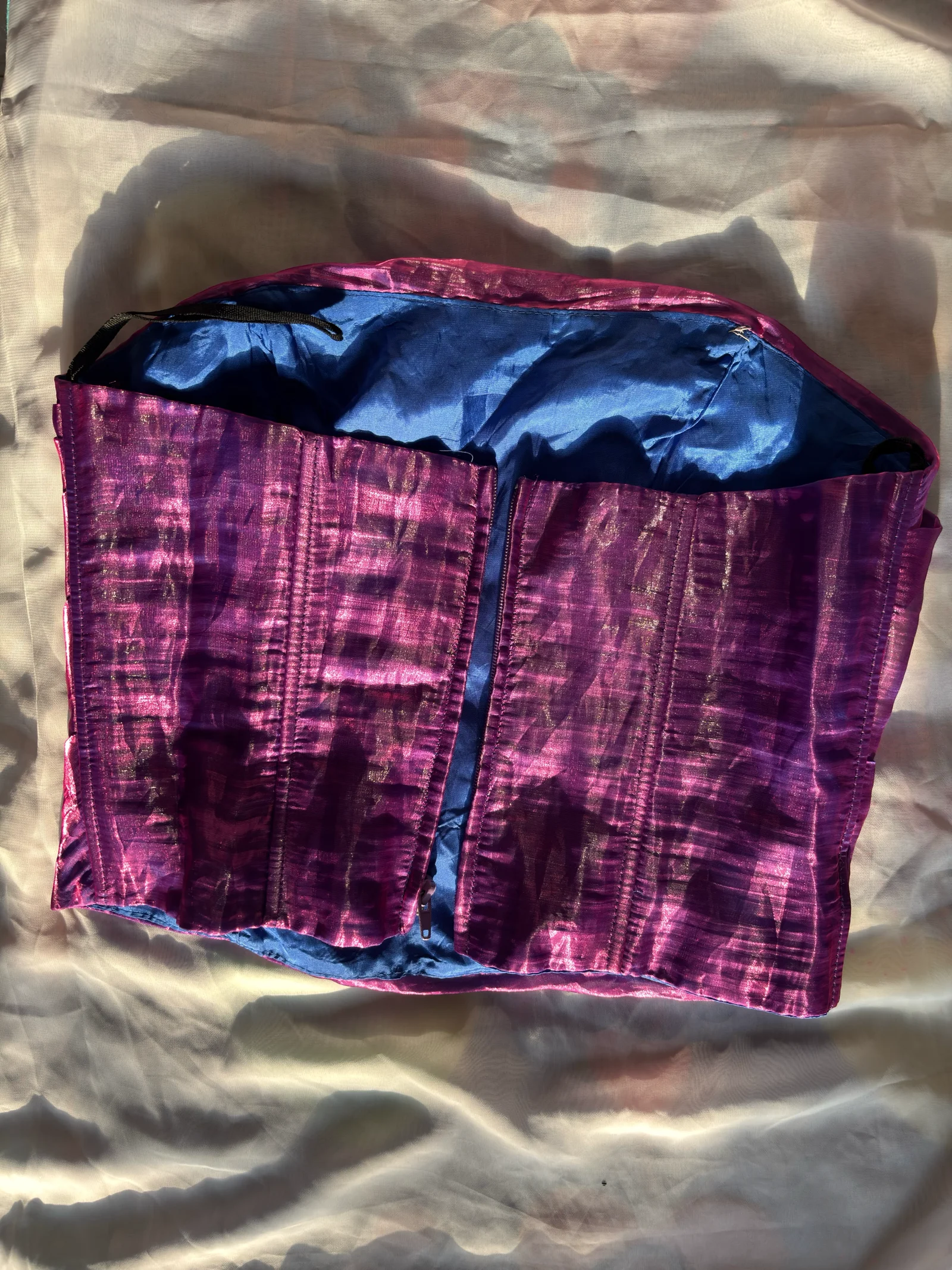 Purple Shimmer Corset Top media 2