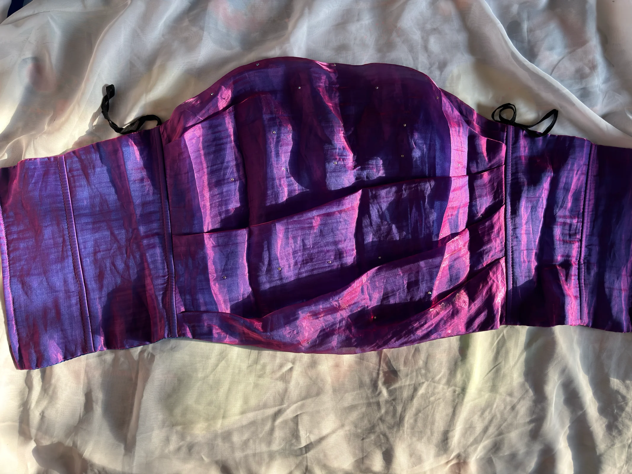 Purple Shimmer Corset Top media 3