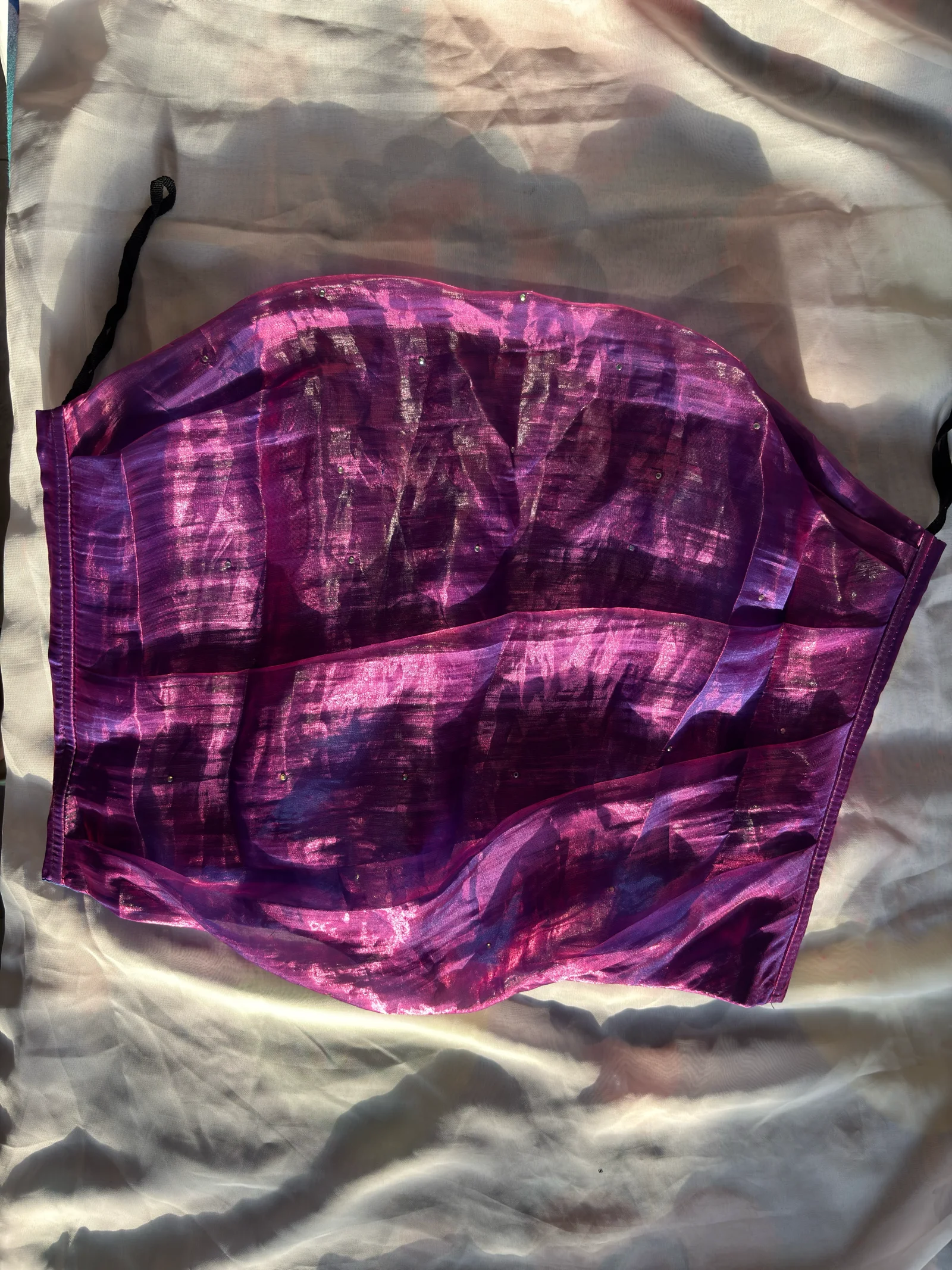 Purple Shimmer Corset Top
