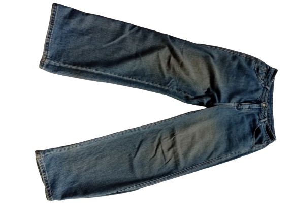 Blue Denim Wide Leg Jeans media 2