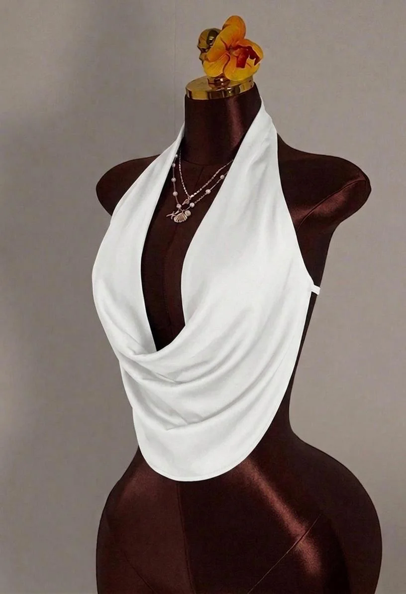 Cowl Neck Halter Tops