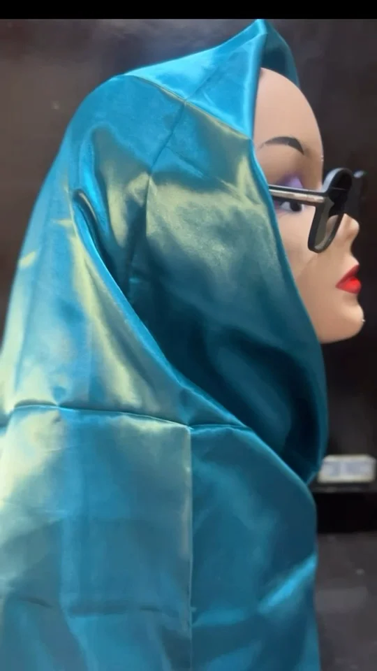 plain colour silk scarf