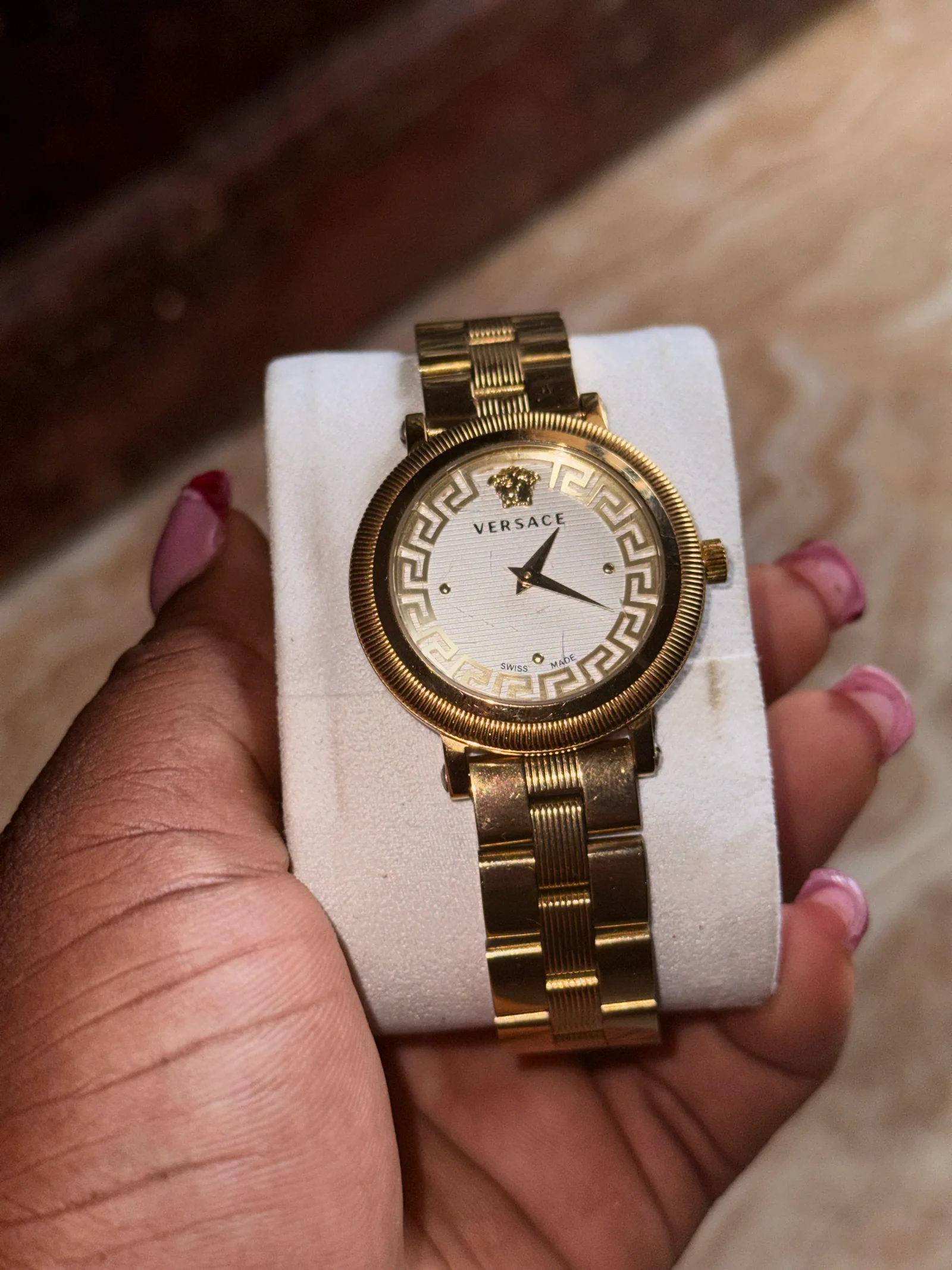 Versace Gold-Tone Medusa Head Watch media 2