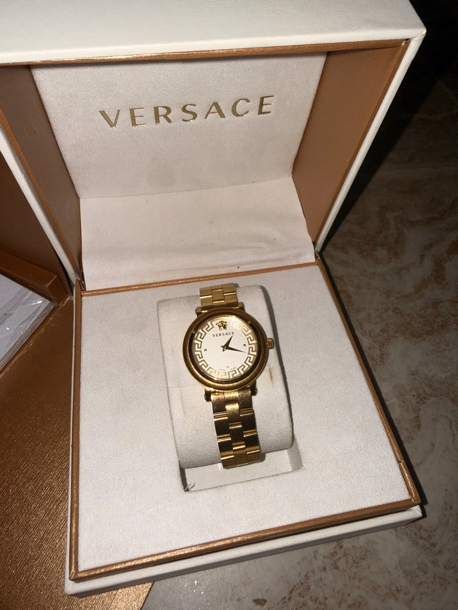 Versace Gold-Tone Medusa Head Watch media 4