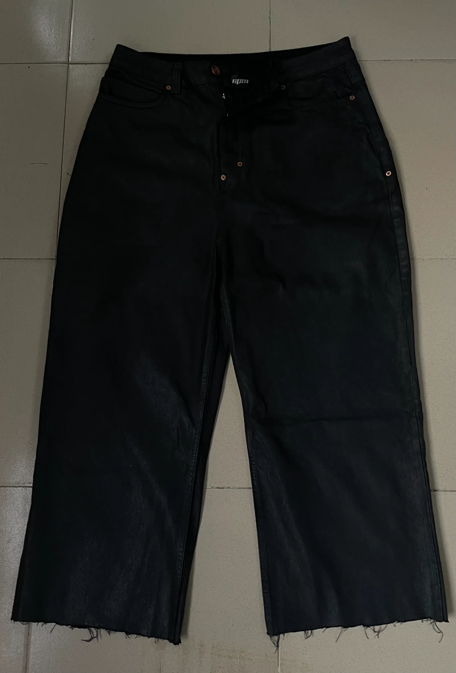 6PM Black Wax Jeans