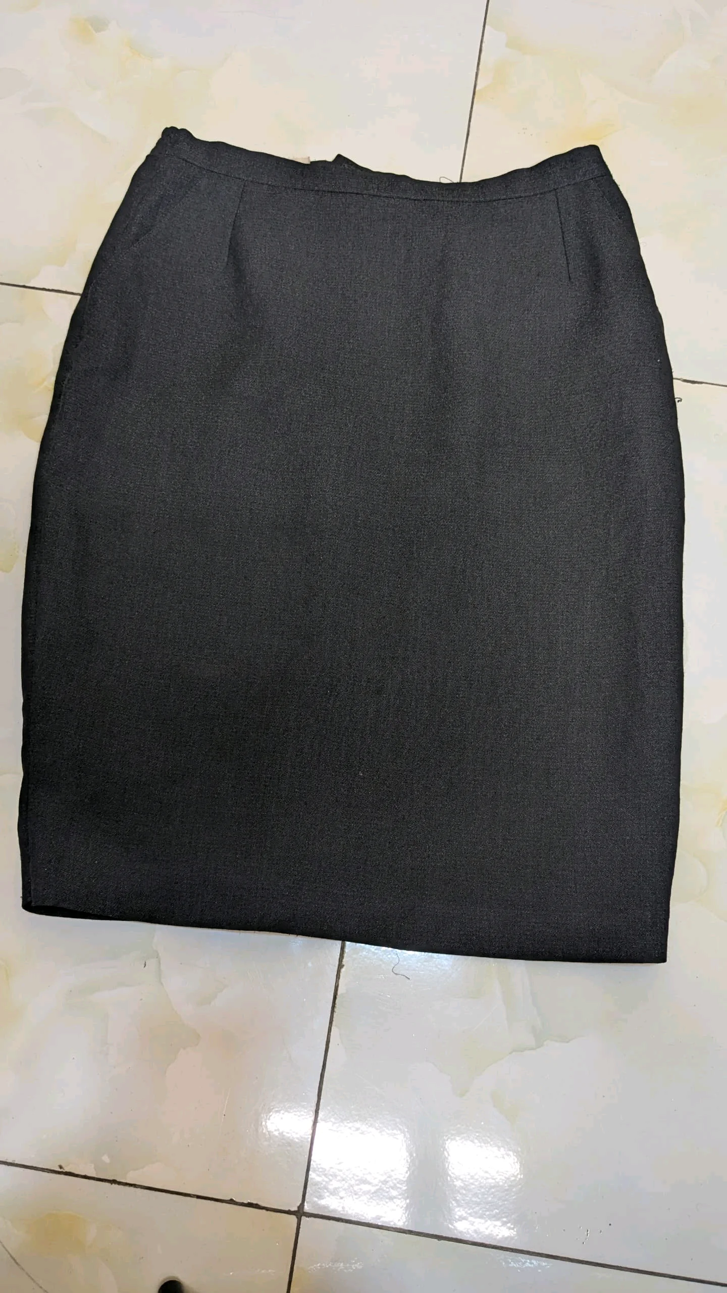 Dark Grey Pencil Skirt media 2