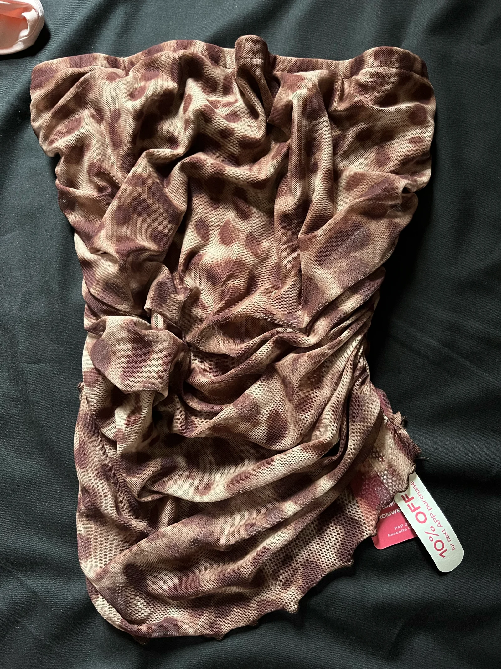 Leopard Print Strapless Tube Top media 2