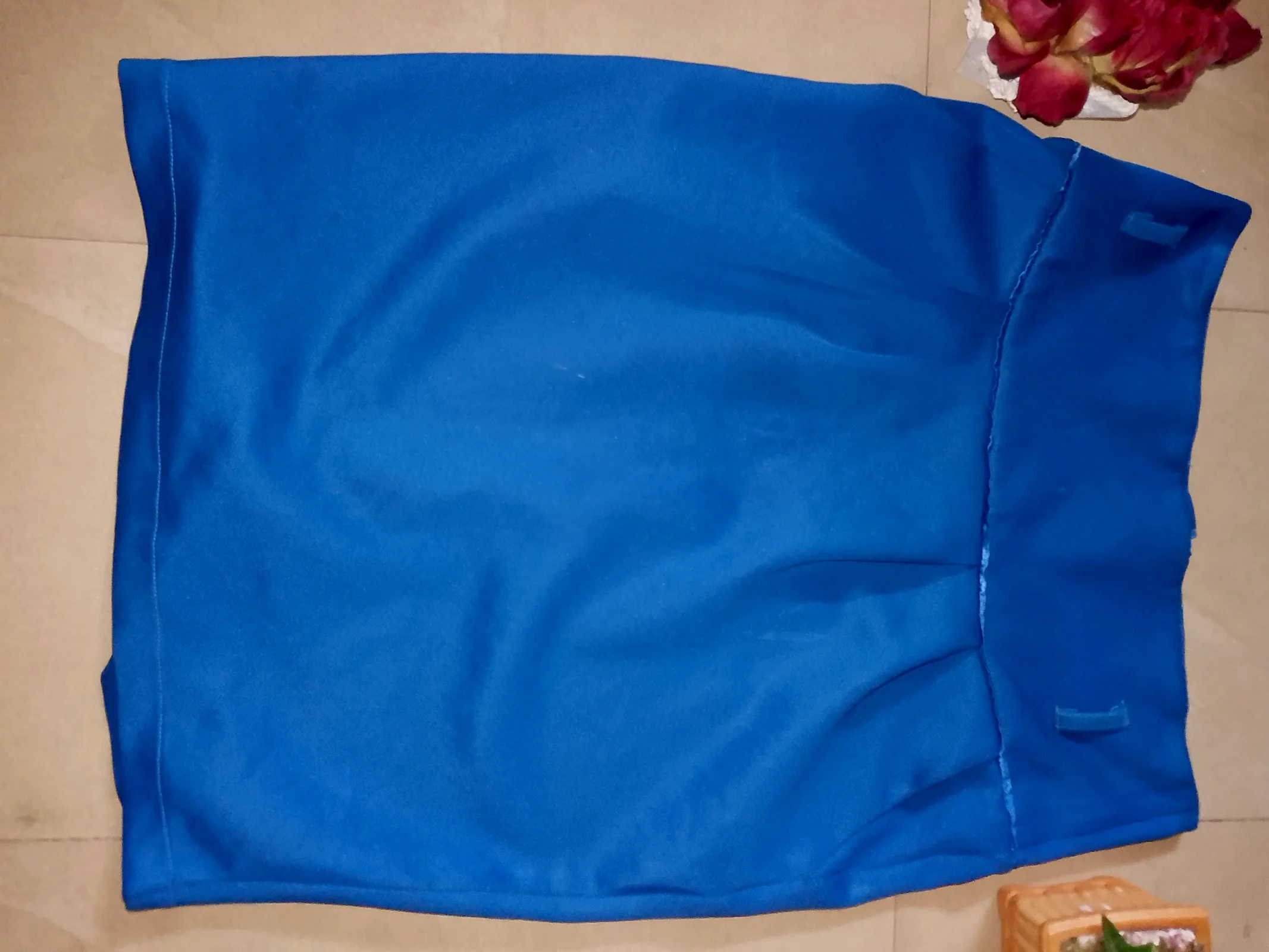 Blue High-Waisted Mini Skirt media 2