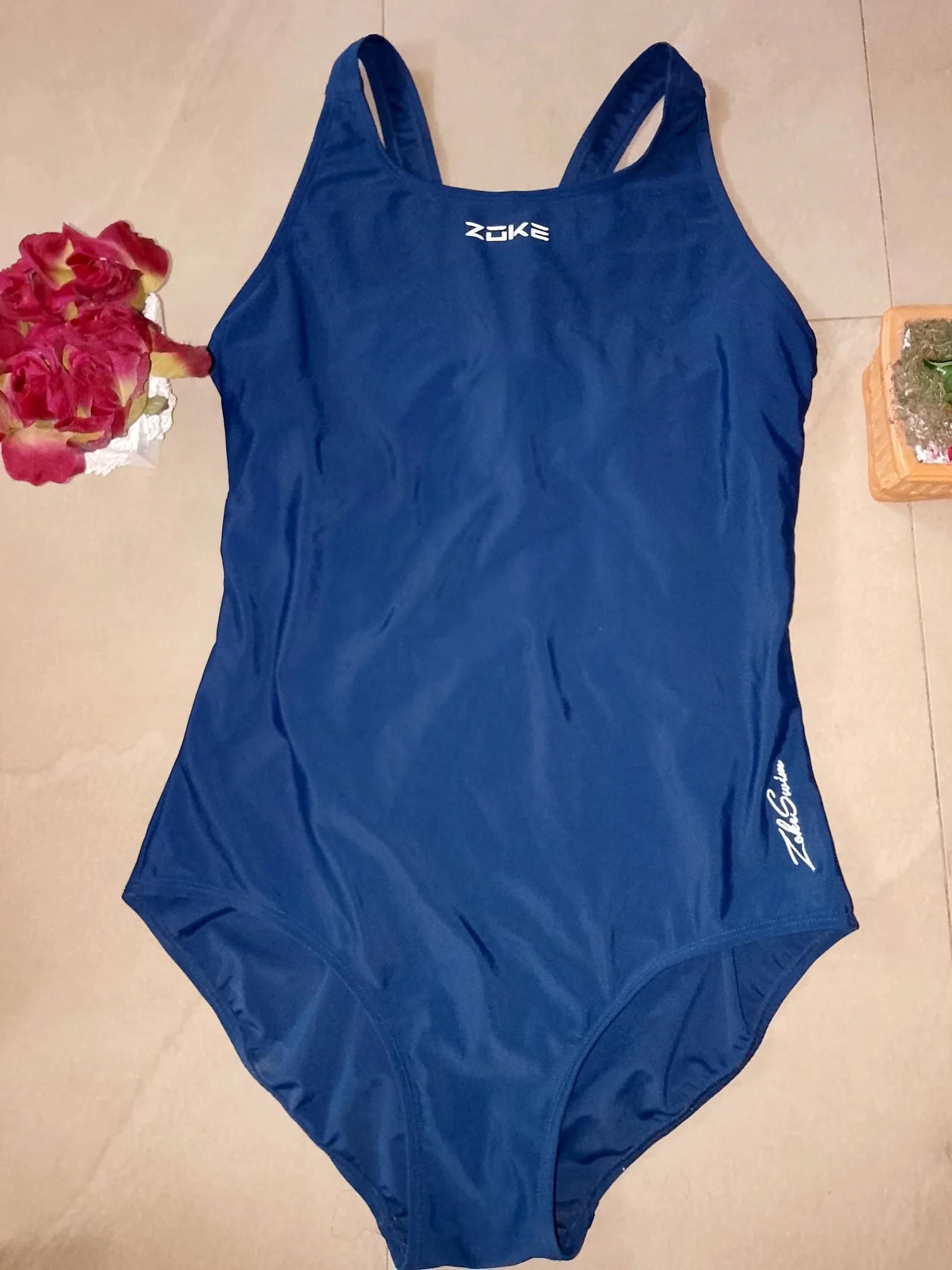 Zoke Navy Blue One-Piece Swimsuit media 3