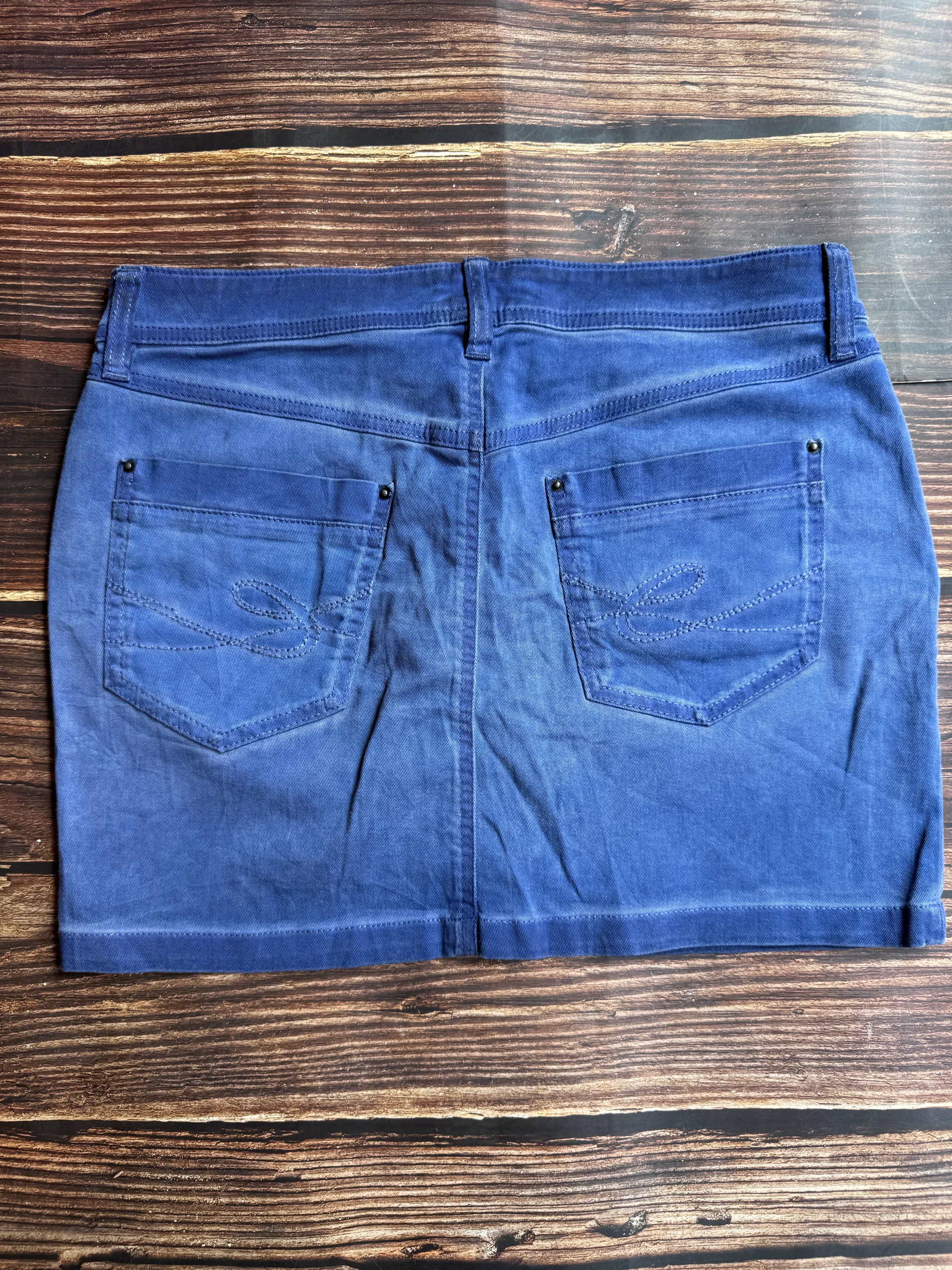 EDC Blue Denim Mini Skirt media 3