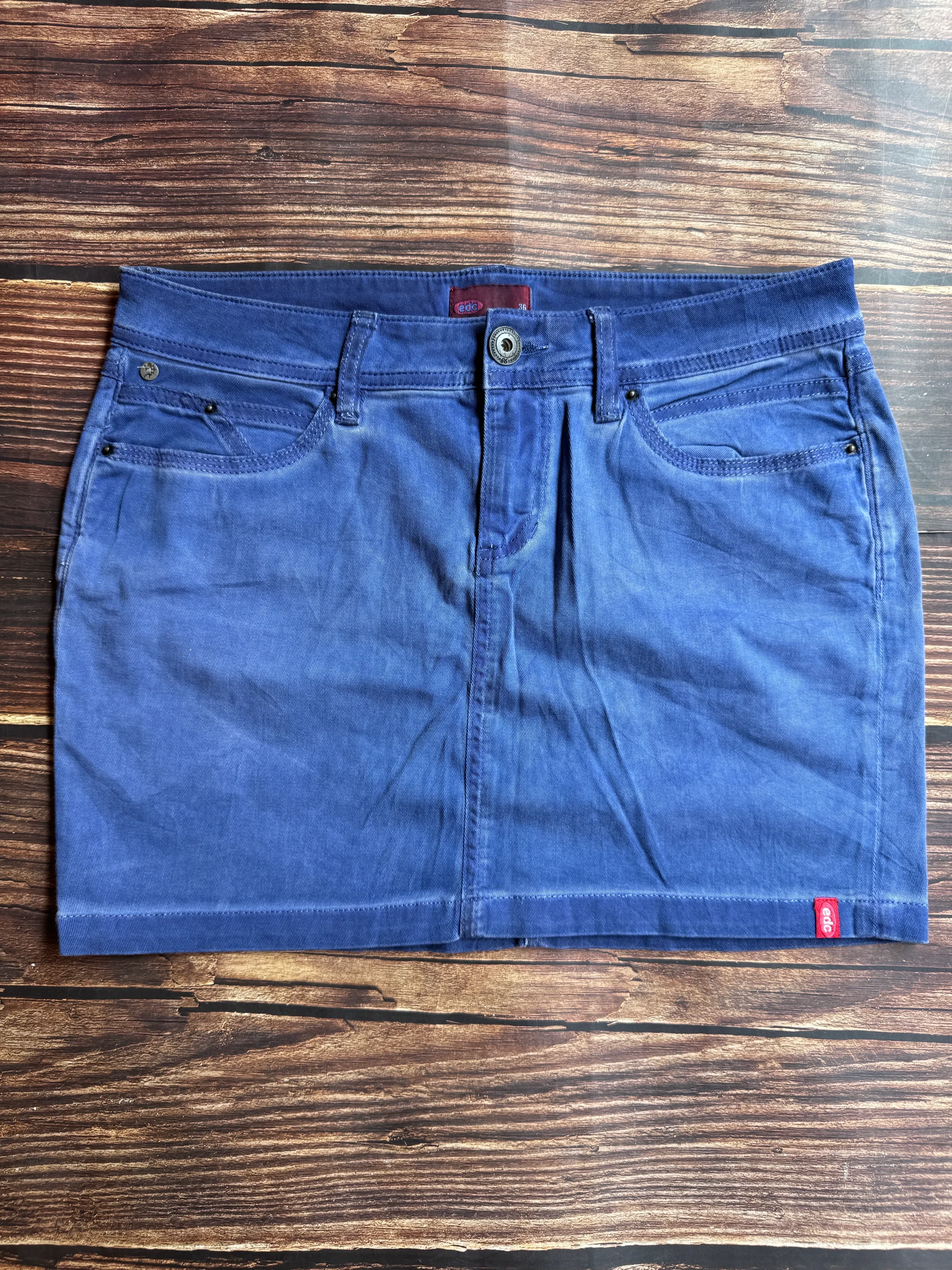 EDC Blue Denim Mini Skirt