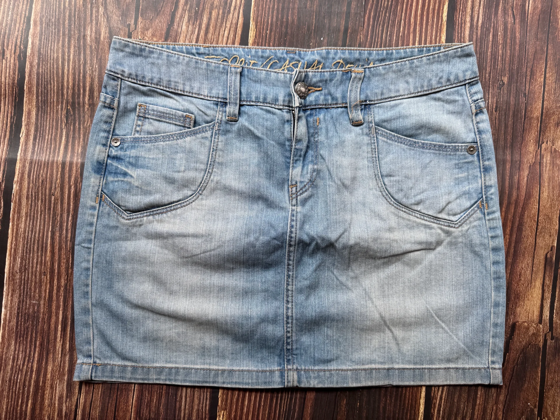 Esprit Light Wash Denim Mini Skirt