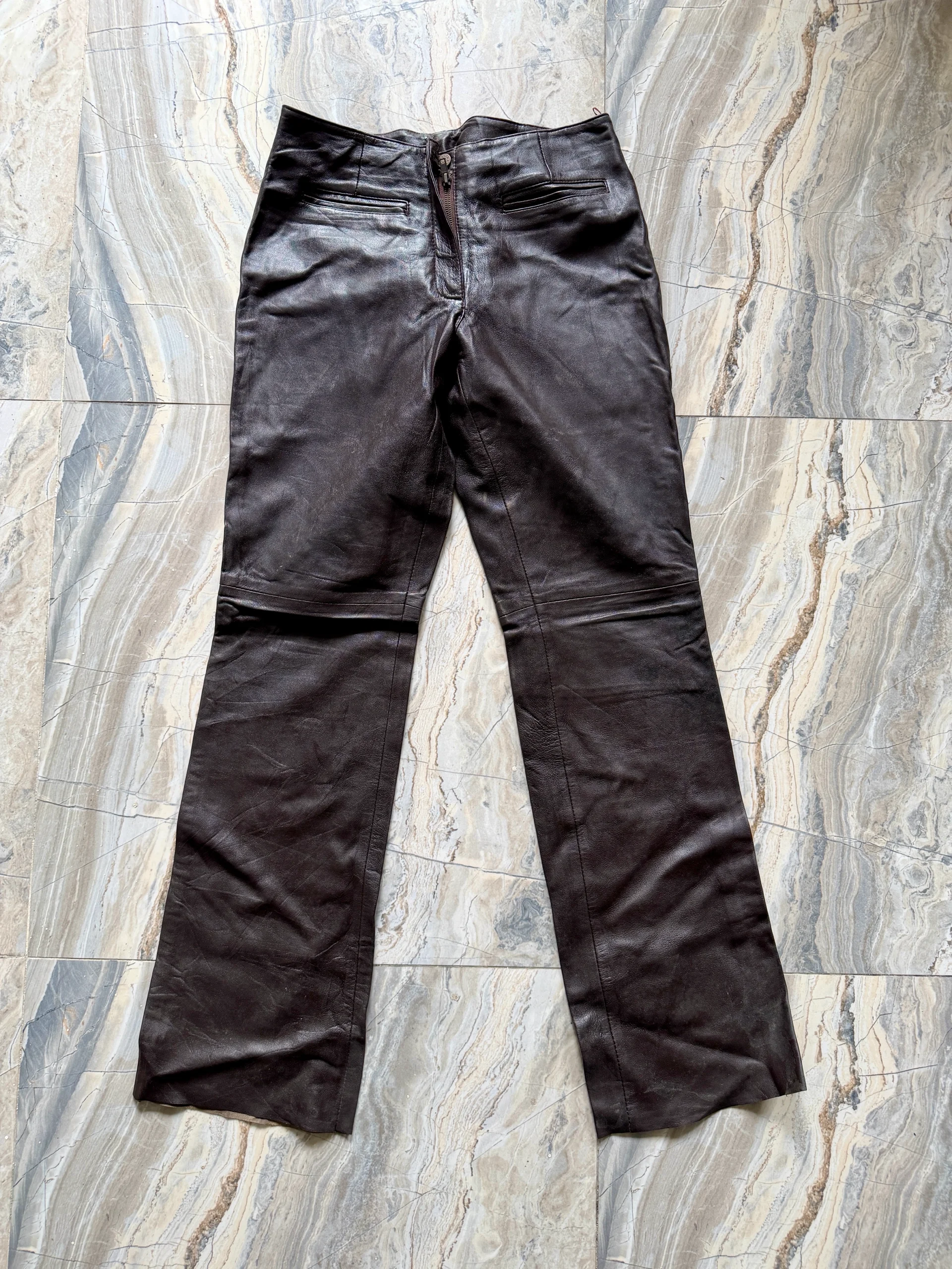 Brown Leather Pants