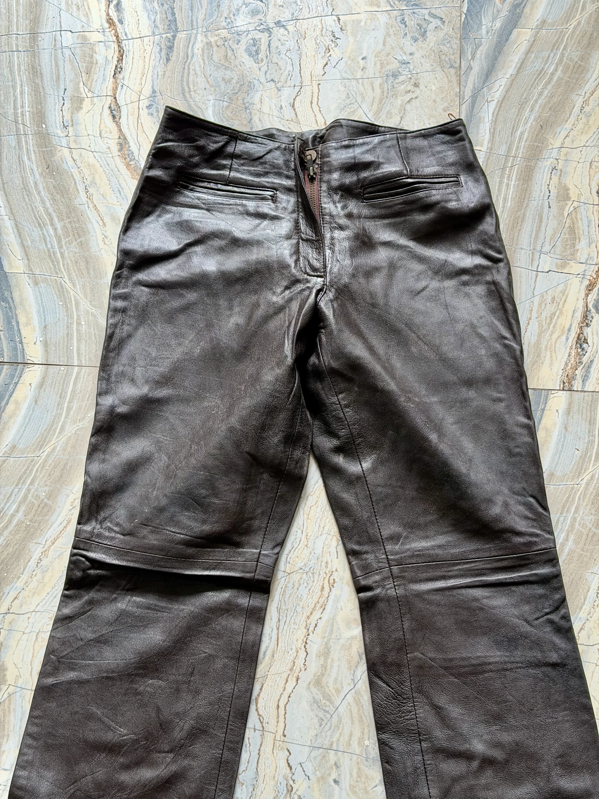 Brown Leather Pants media 2