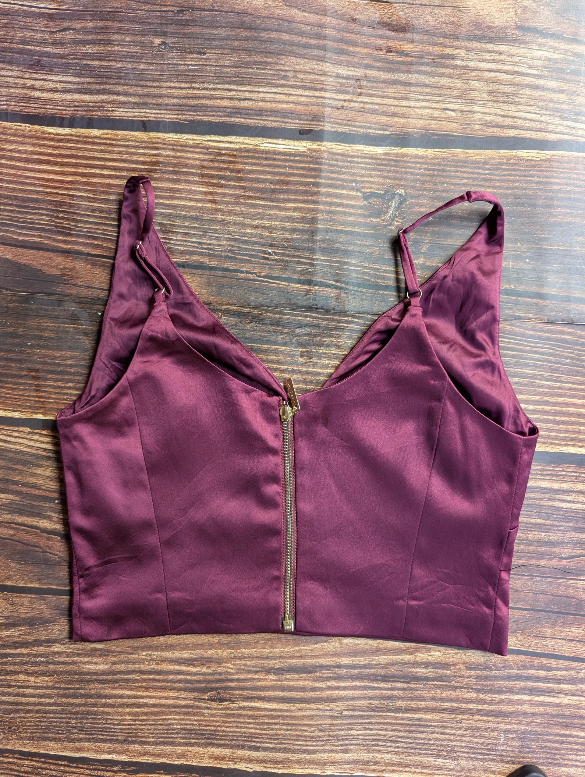 Marciano Satin Cropped Cami Top