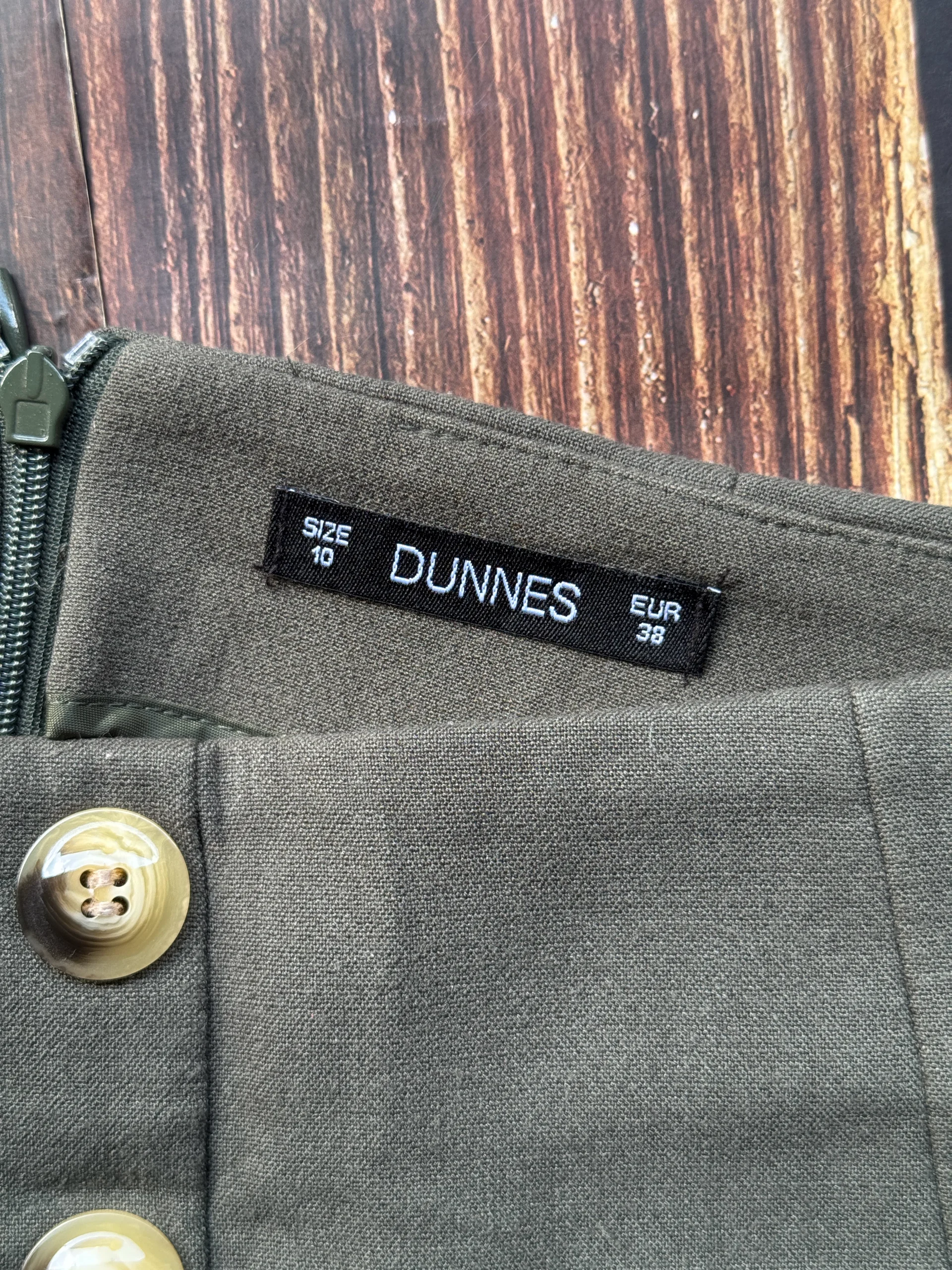 Dunnes Olive Green Mini Skirt with Pockets media 3