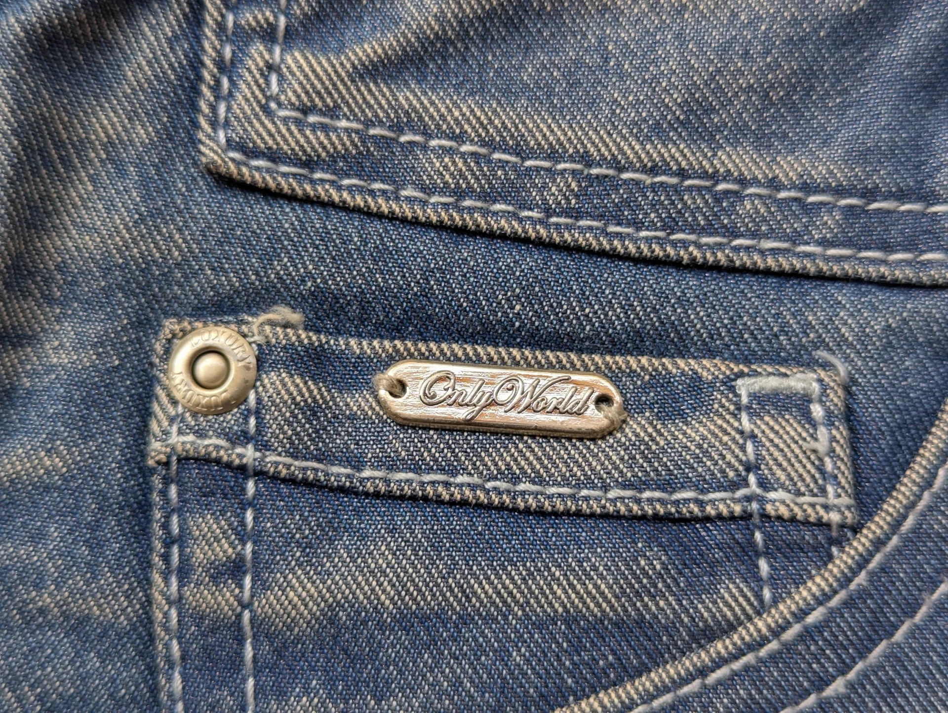 Blue Denim Mini Skirt media 2