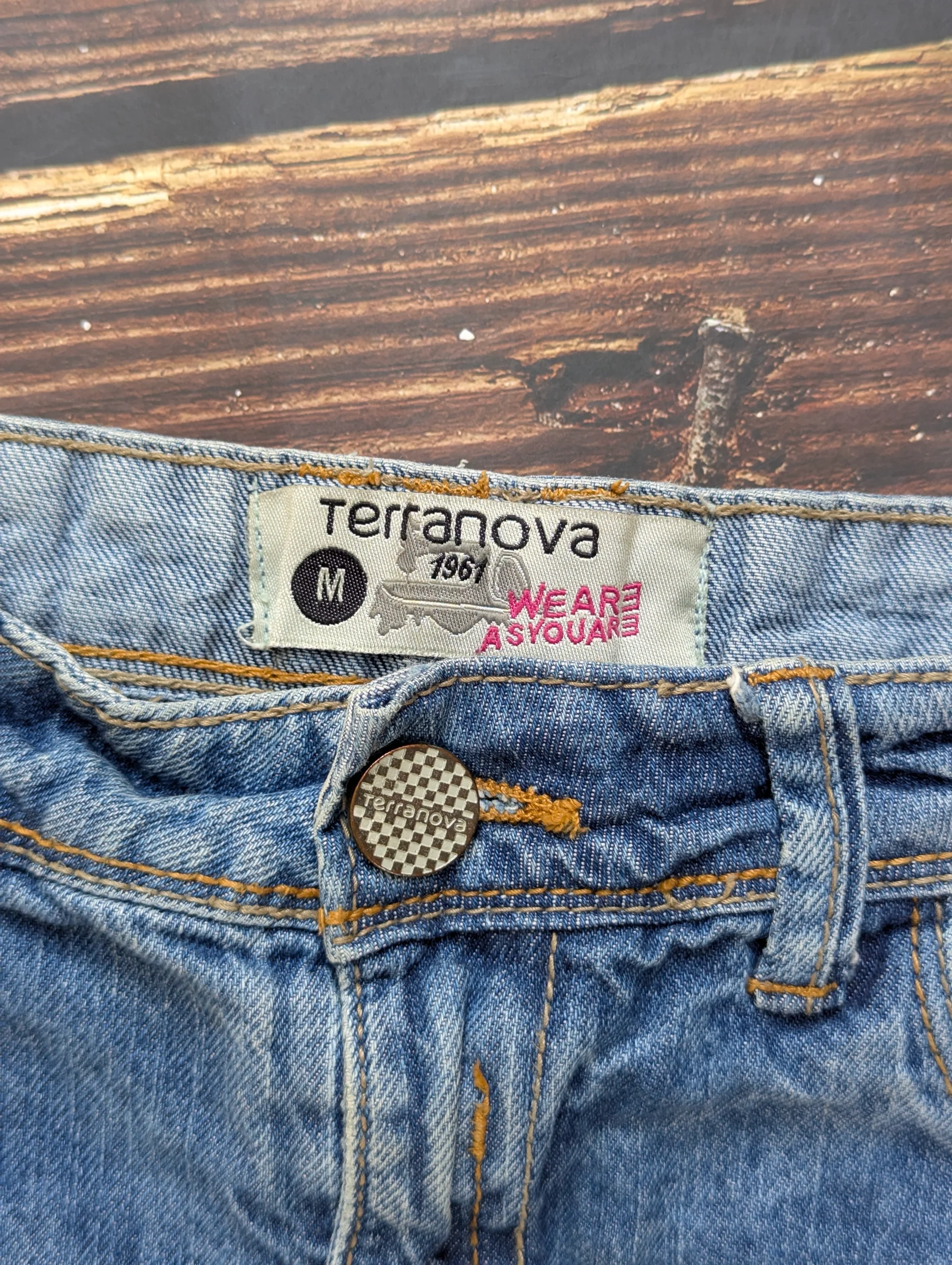 Terranova Distressed Denim Mini Skirt media 3