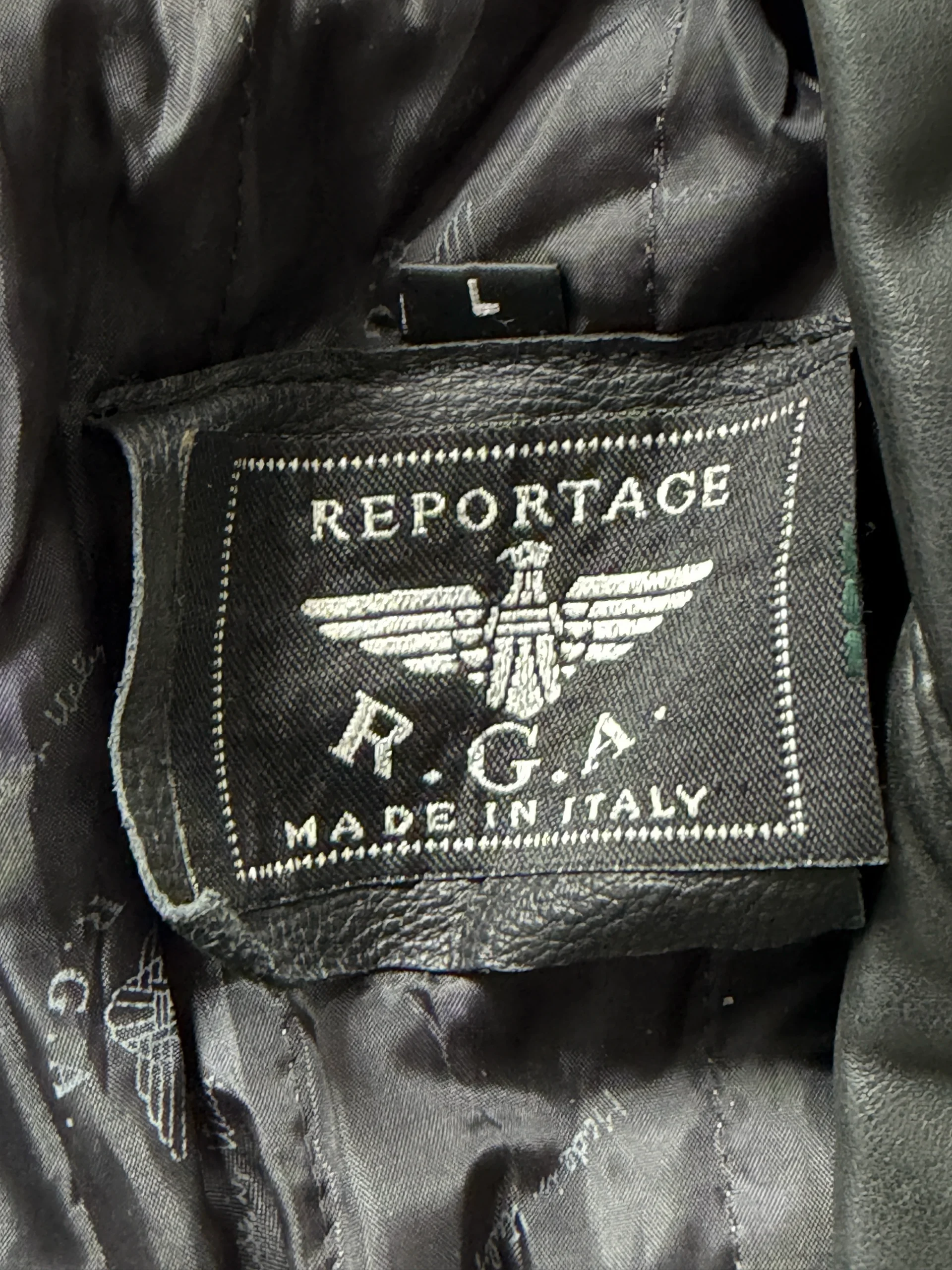 Reportage R.G.A. Black Leather Jacket media 2