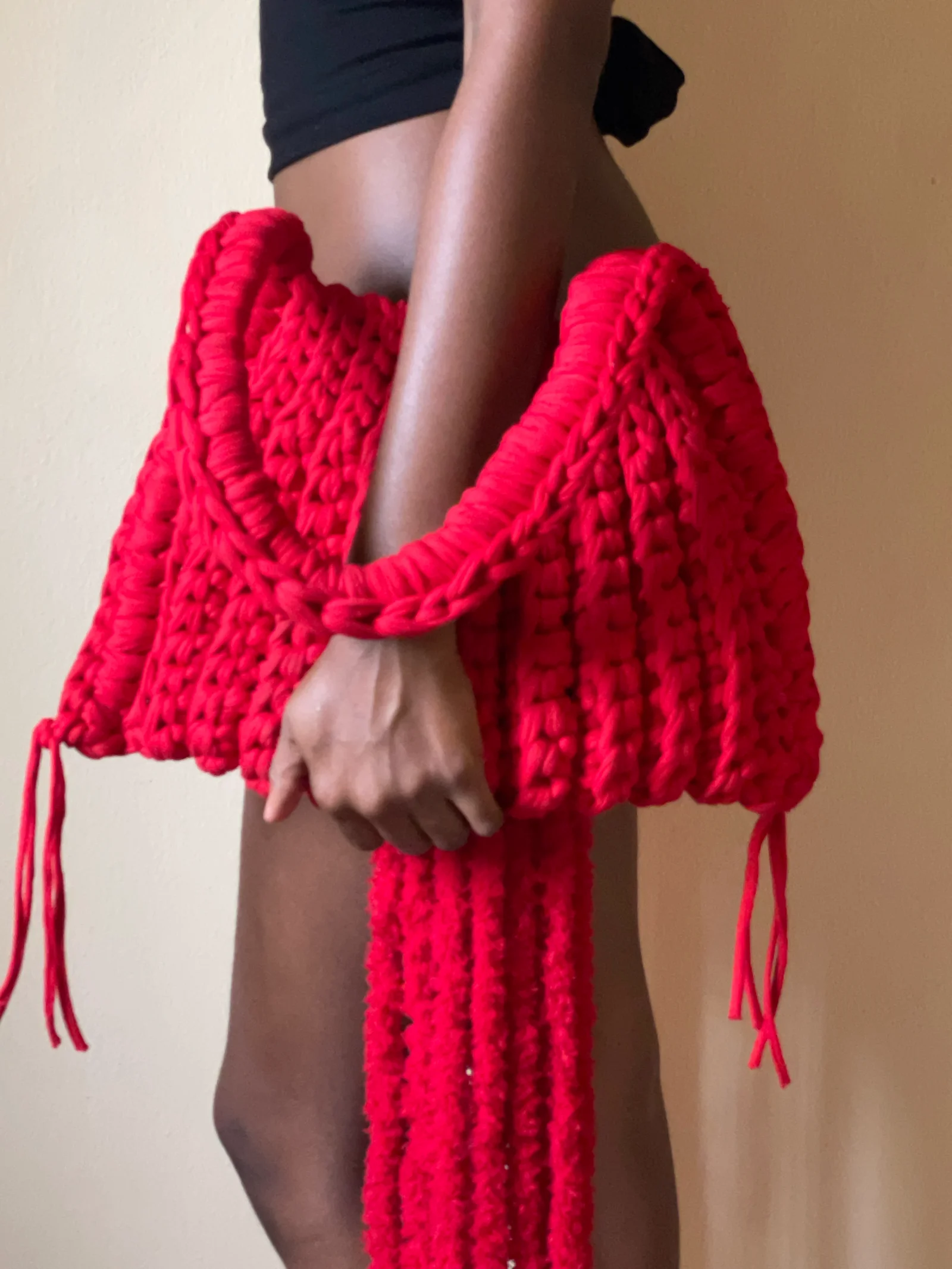 Red ‘Dusk’ Shoulder Bag media 4