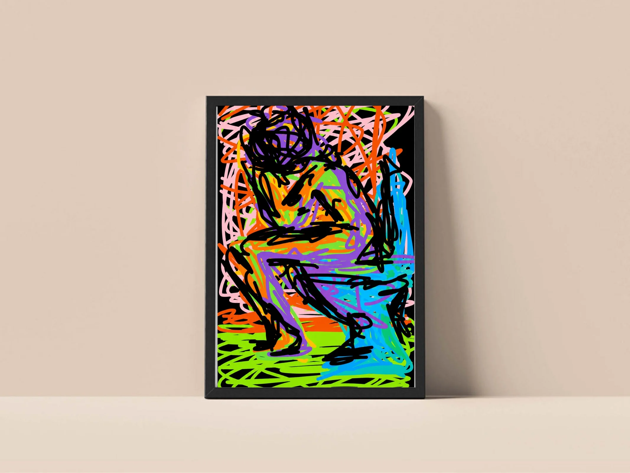 Silent breakdown Framed Art Print