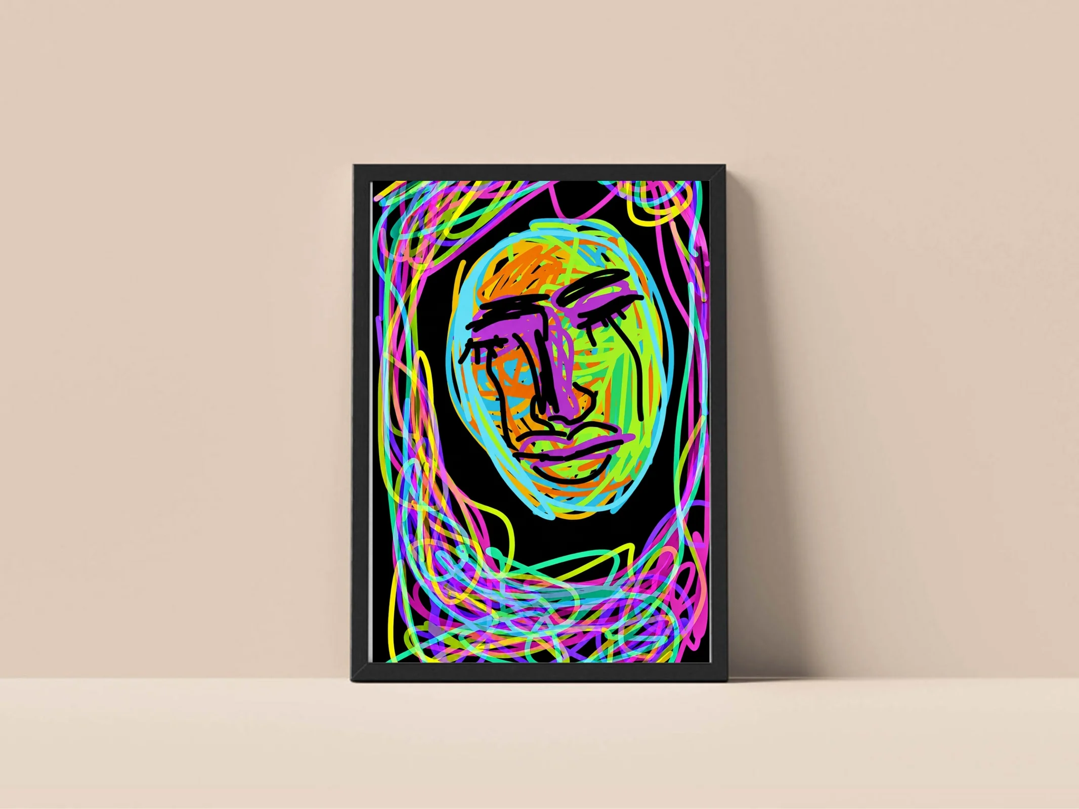 Eyes of 1000kg Framed Art Print
