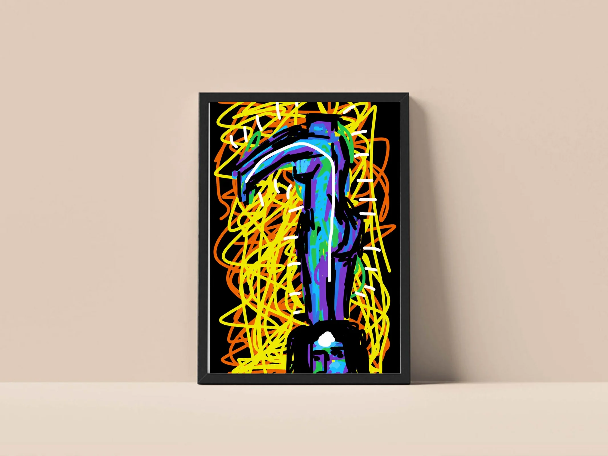 Who are you - Framed Art Print